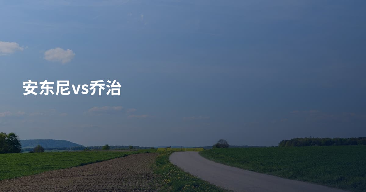 安东尼vs乔治