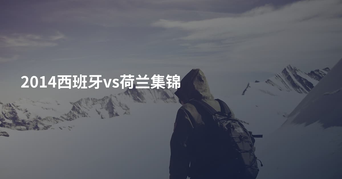 2014西班牙vs荷兰集锦