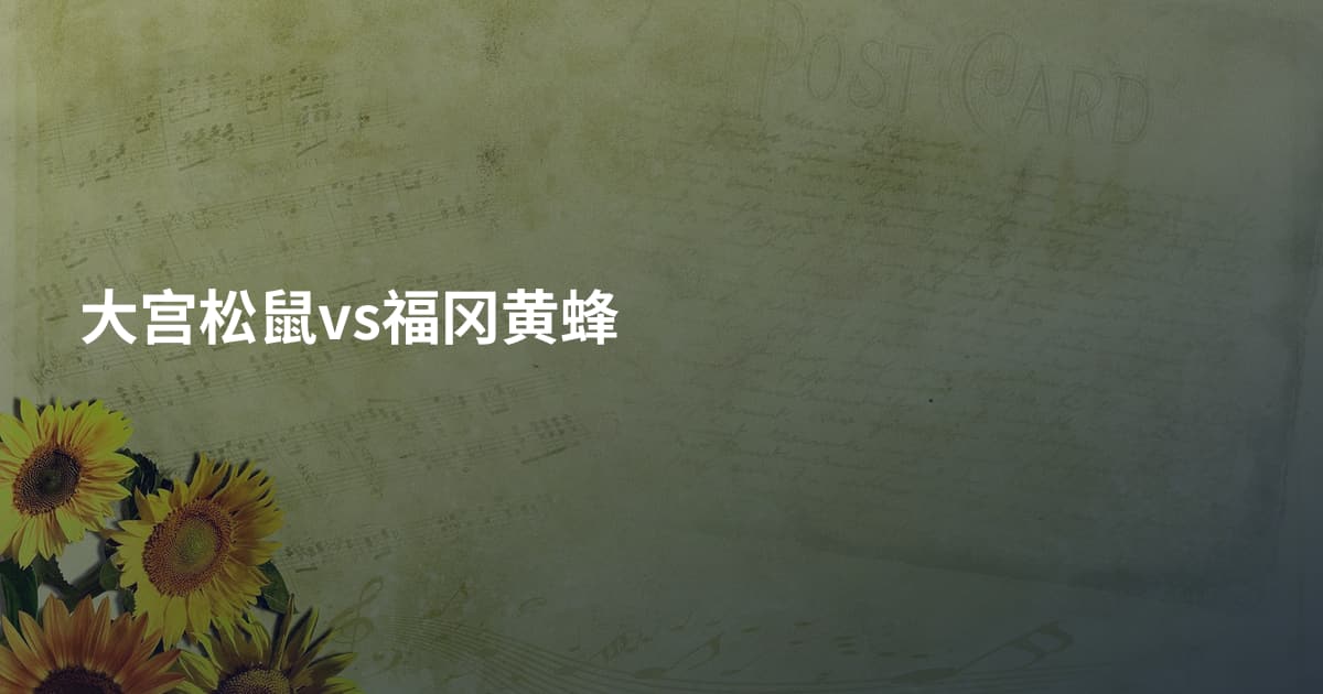 大宫松鼠vs福冈黄蜂