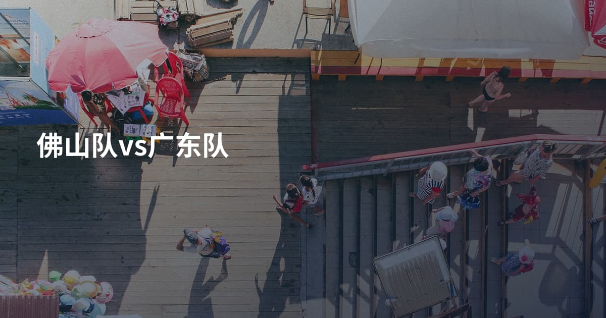 佛山队vs广东队