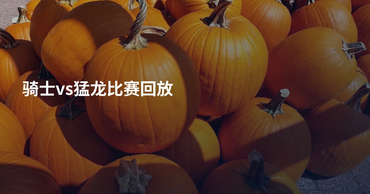 骑士vs猛龙比赛回放