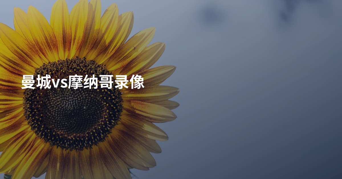 曼城vs摩纳哥录像