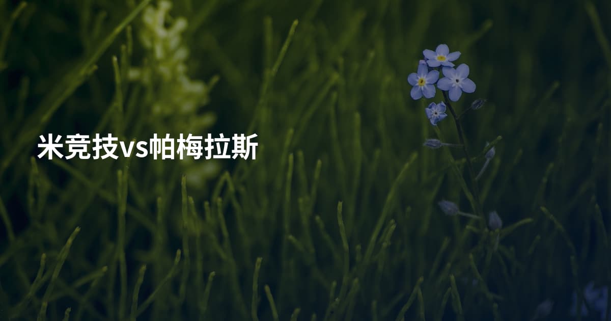 米竞技vs帕梅拉斯