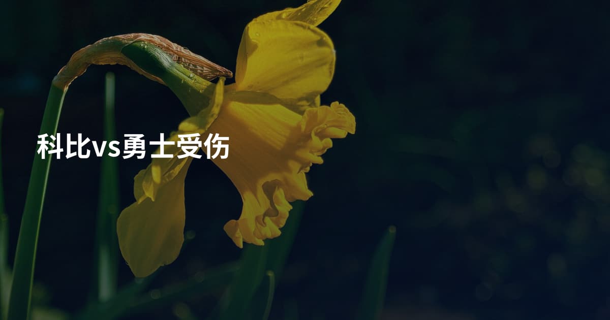科比vs勇士受伤