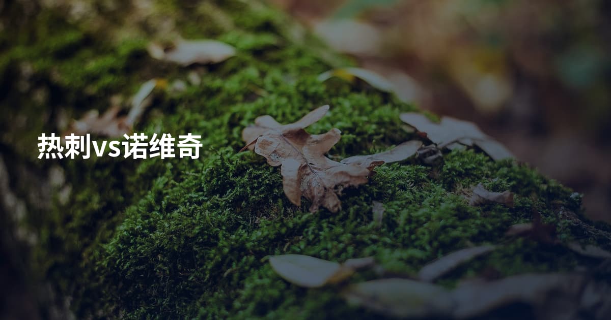 热刺vs诺维奇