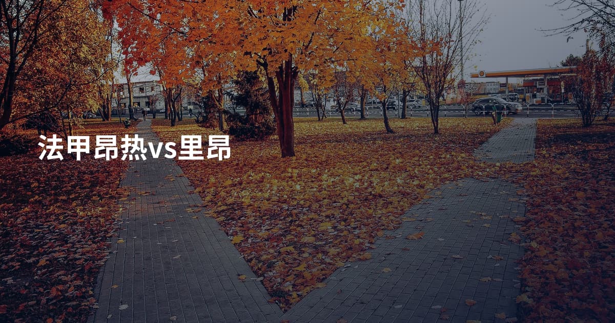 法甲昂热vs里昂