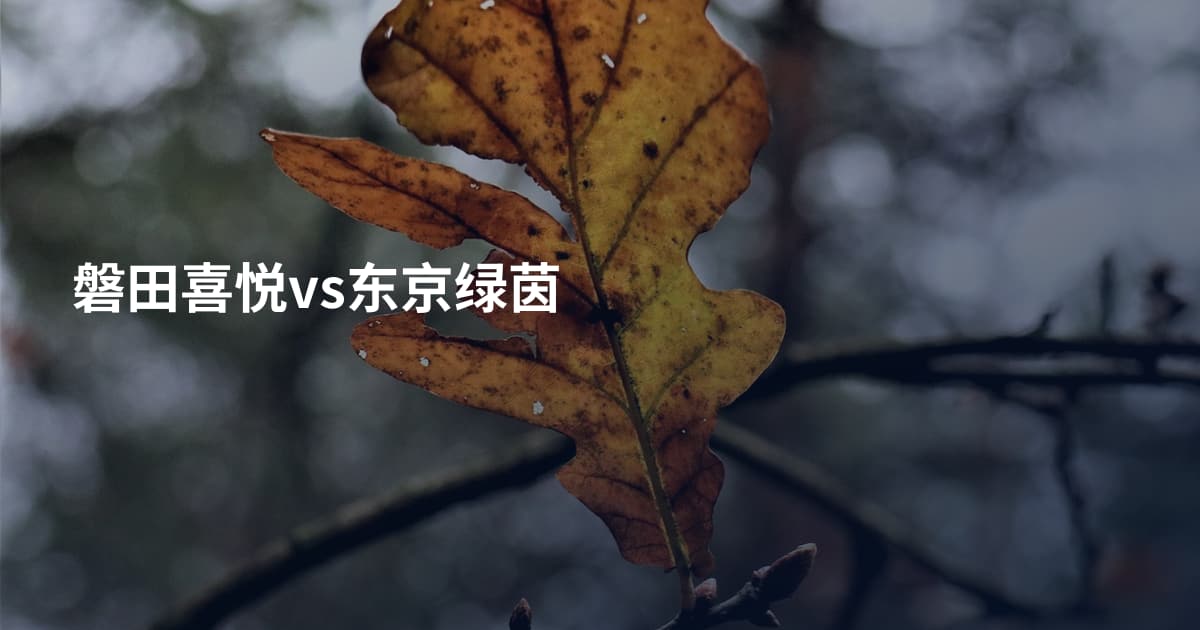 磐田喜悦vs东京绿茵