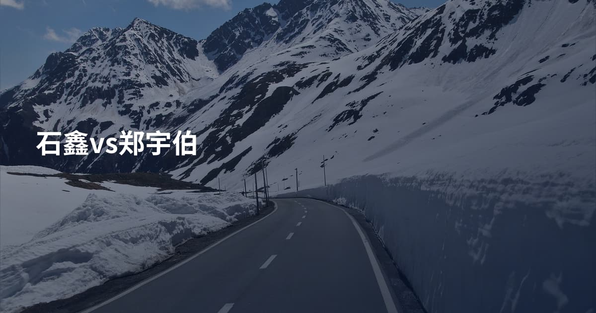 石鑫vs郑宇伯
