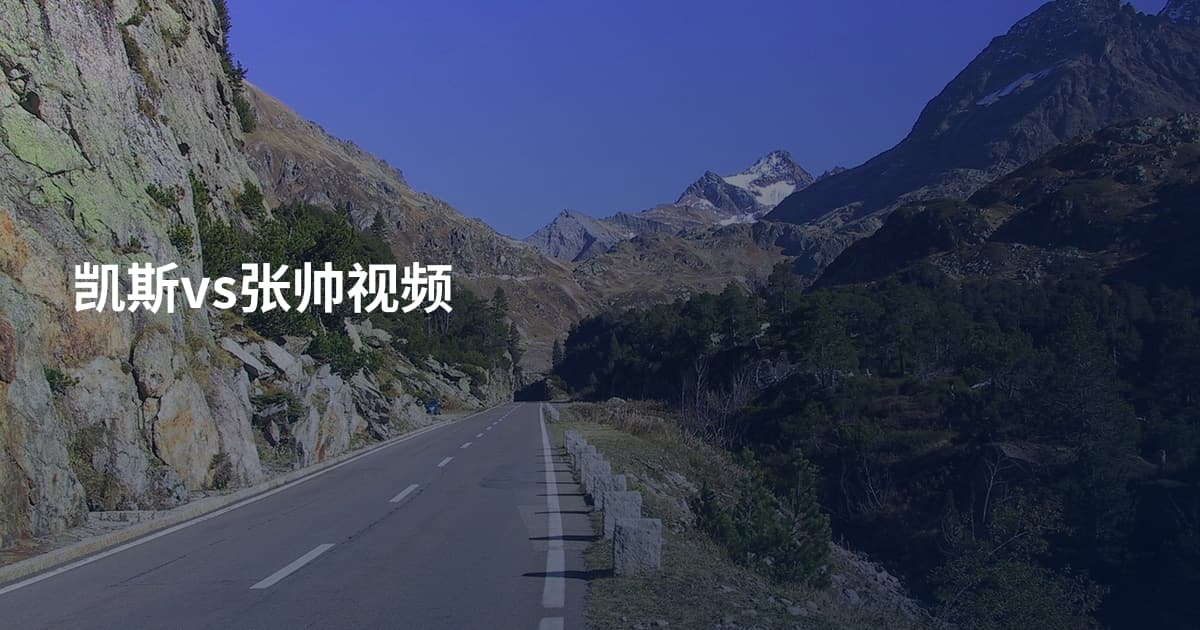 凯斯vs张帅视频
