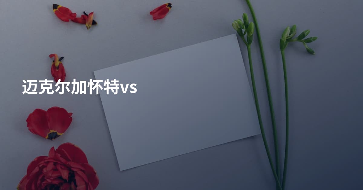 迈克尔加怀特vs