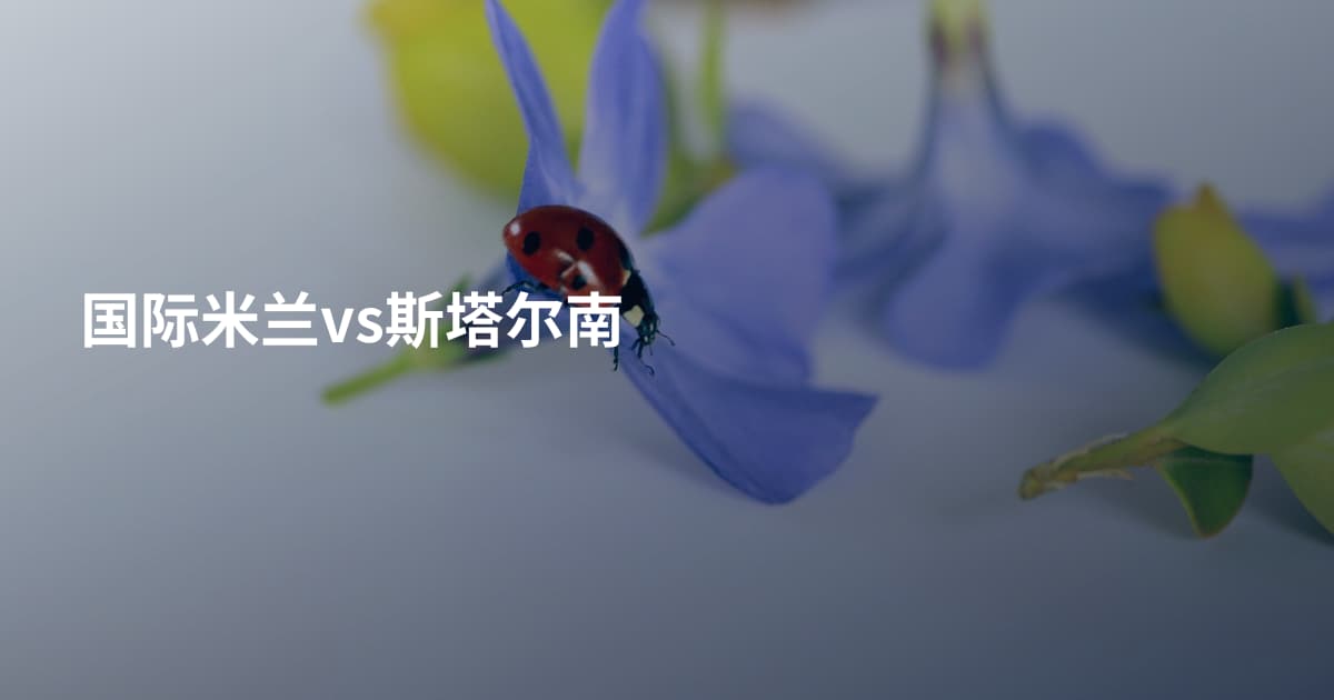 国际米兰vs斯塔尔南