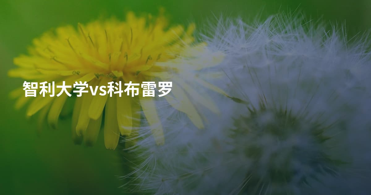 智利大学vs科布雷罗