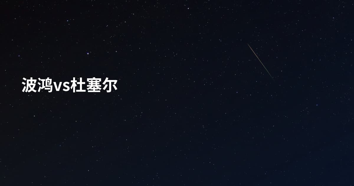 波鸿vs杜塞尔