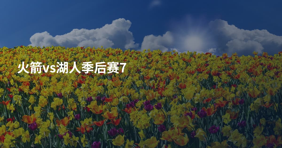 火箭vs湖人季后赛7
