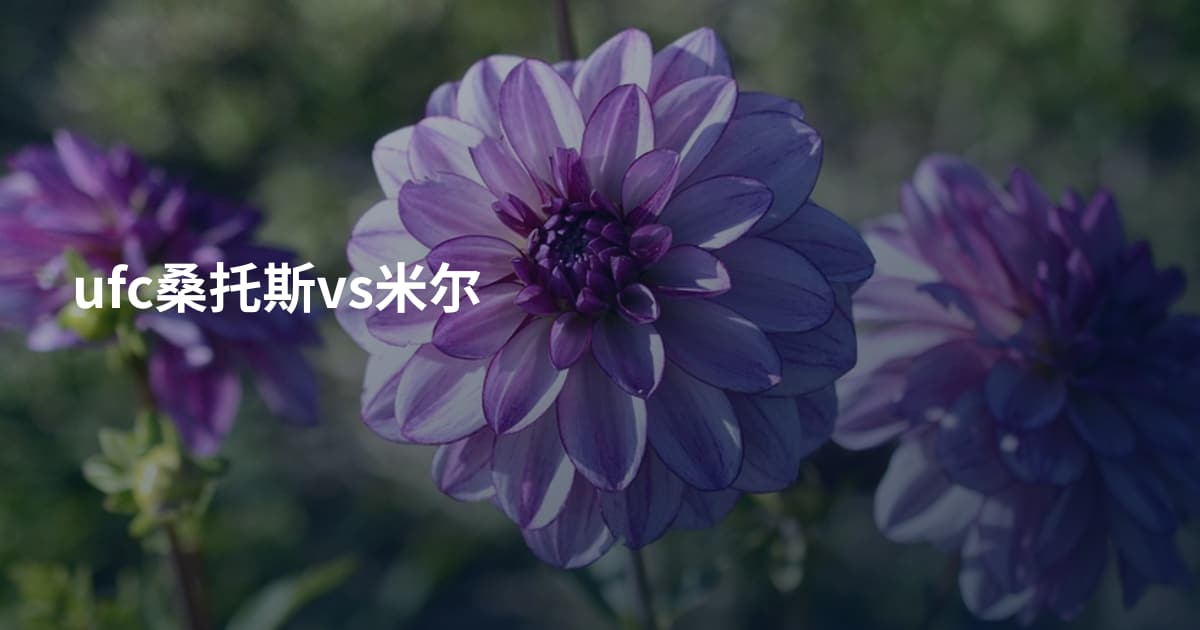 ufc桑托斯vs米尔