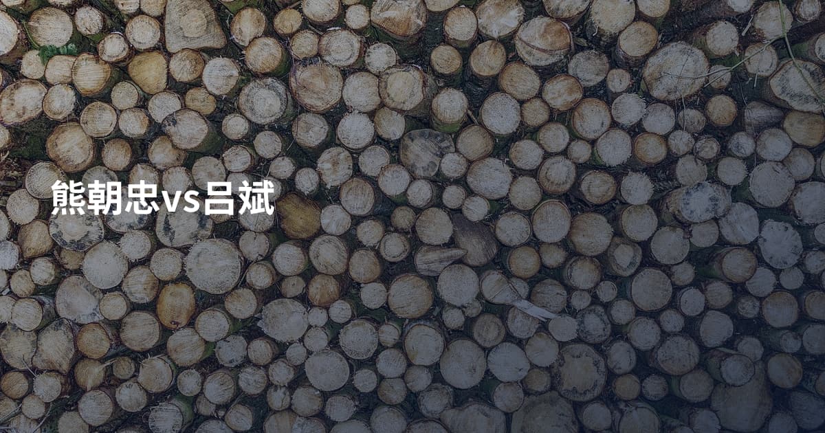 熊朝忠vs吕斌
