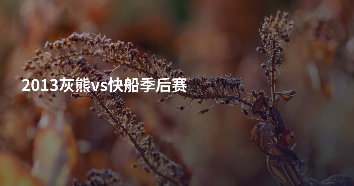 2013灰熊vs快船季后赛