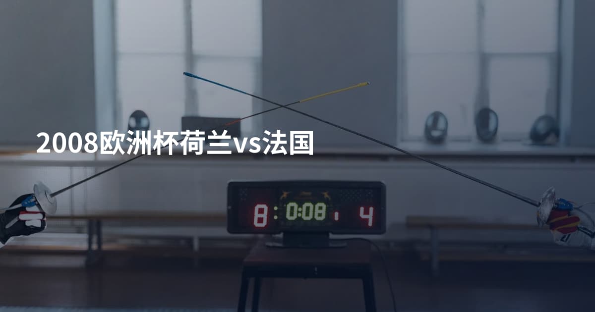 2008欧洲杯荷兰vs法国