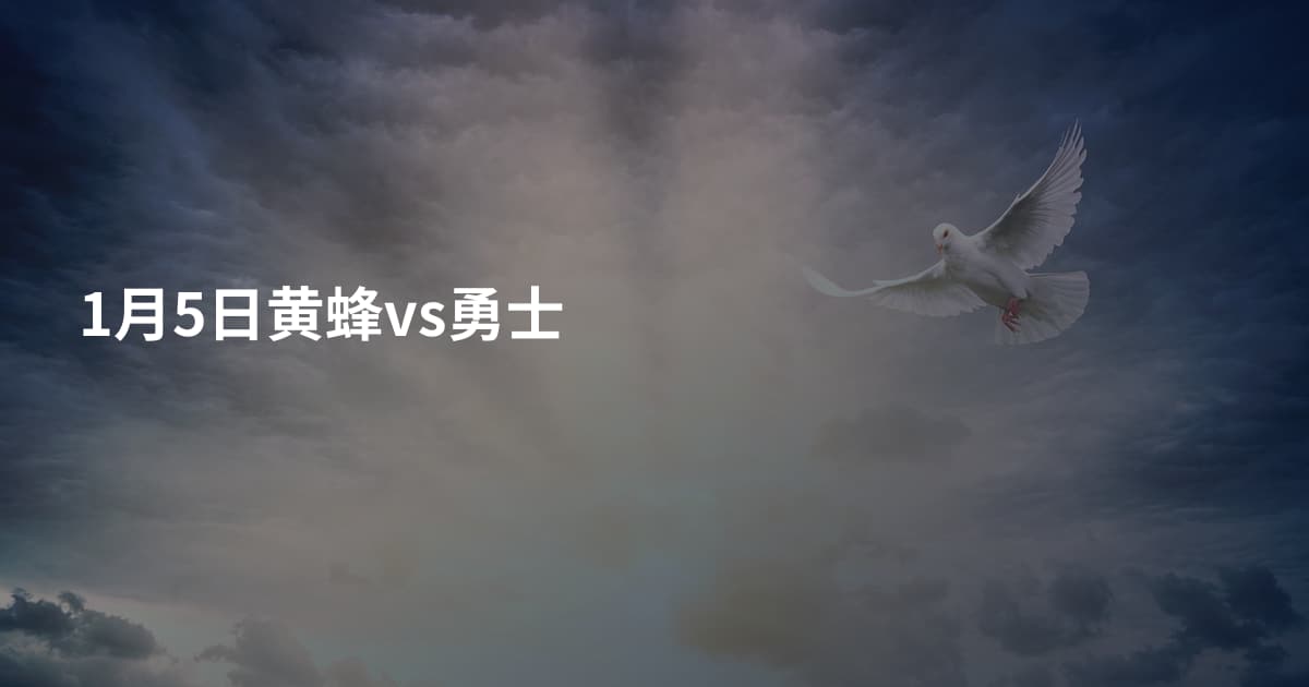 1月5日黄蜂vs勇士