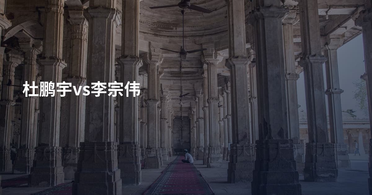 杜鹏宇vs李宗伟