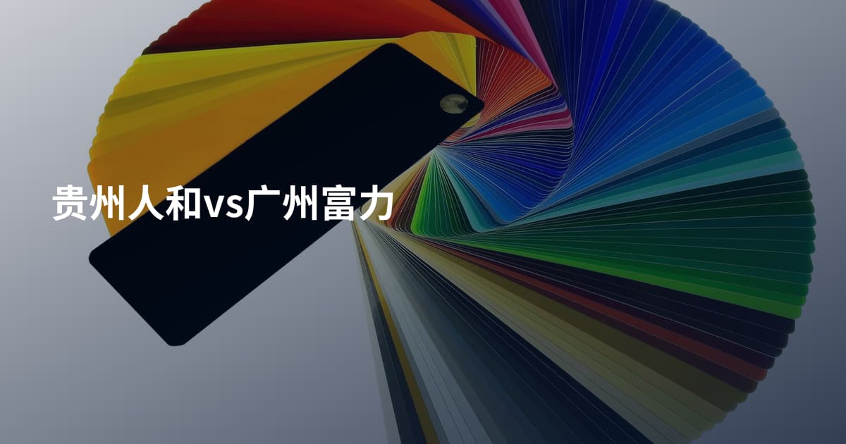 贵州人和vs广州富力