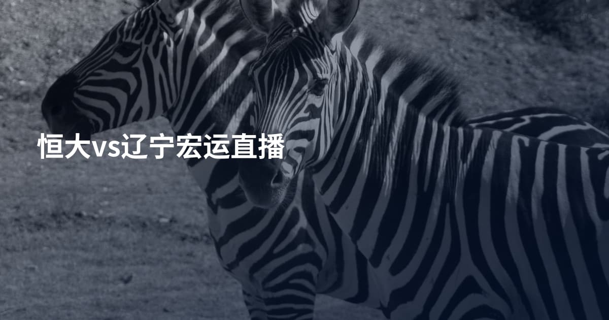 恒大vs辽宁宏运直播
