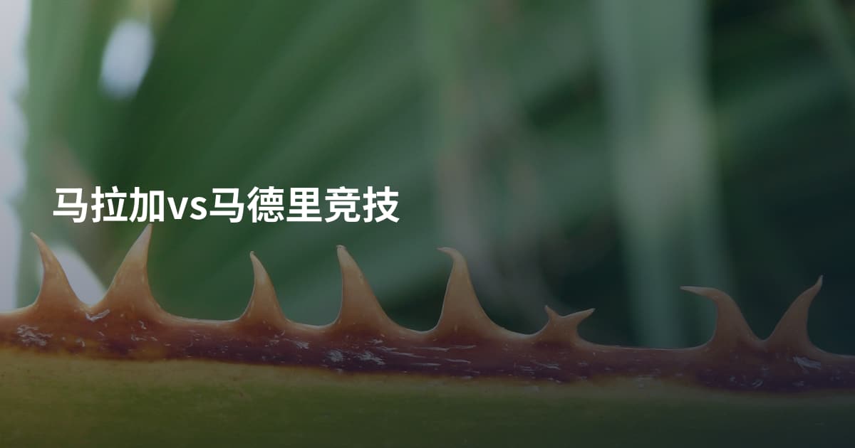 马拉加vs马德里竞技