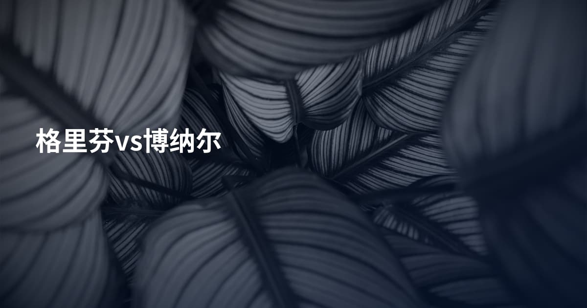 格里芬vs博纳尔
