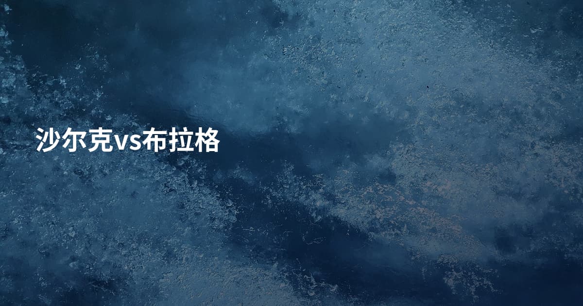 沙尔克vs布拉格