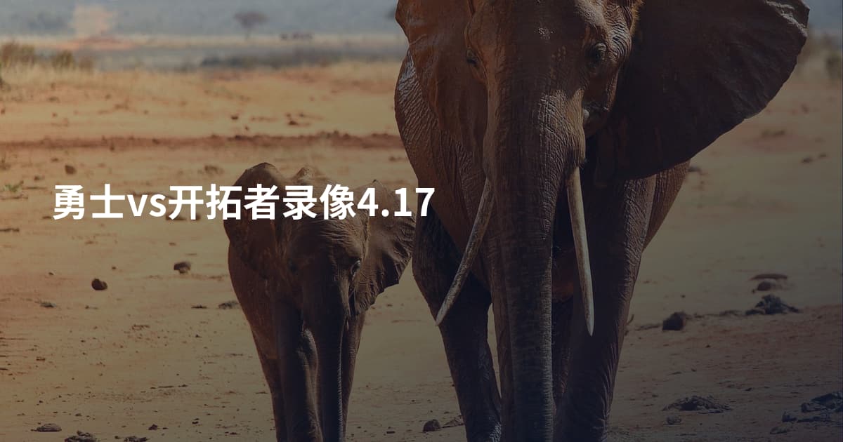 勇士vs开拓者录像4.17