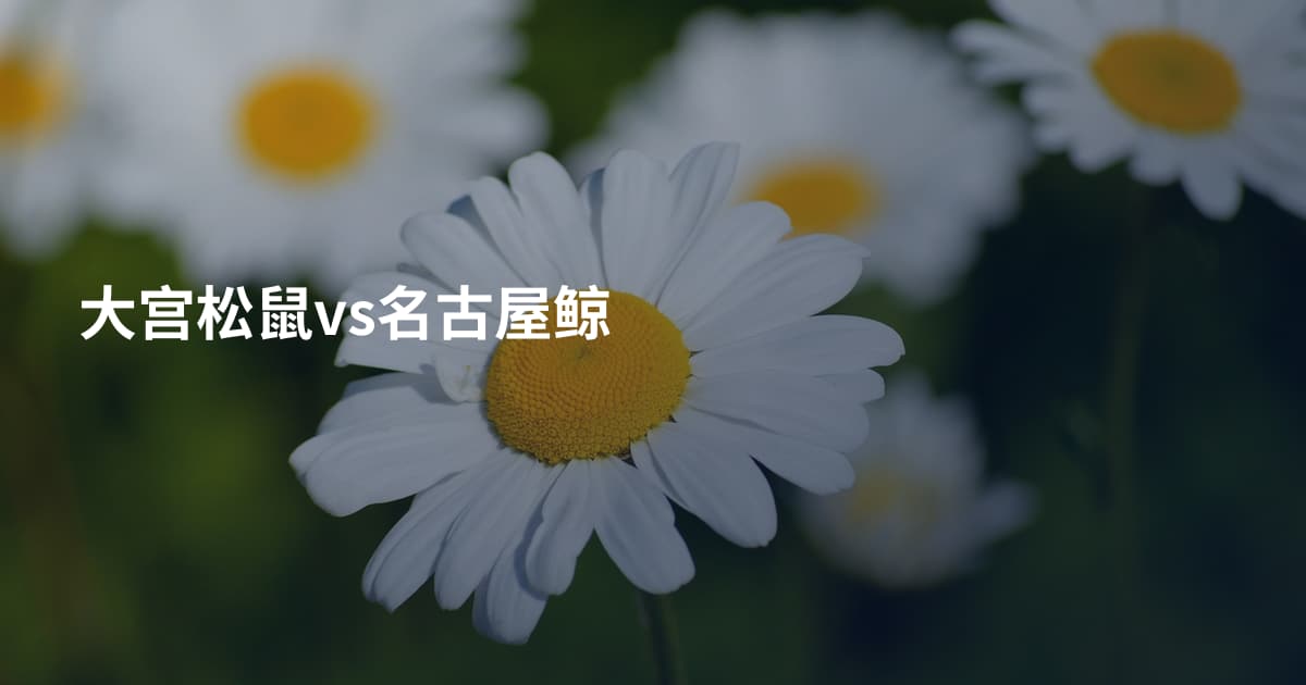 大宫松鼠vs名古屋鲸
