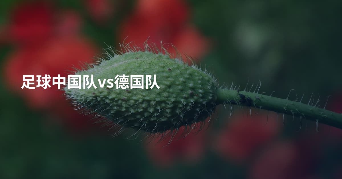 足球中国队vs德国队