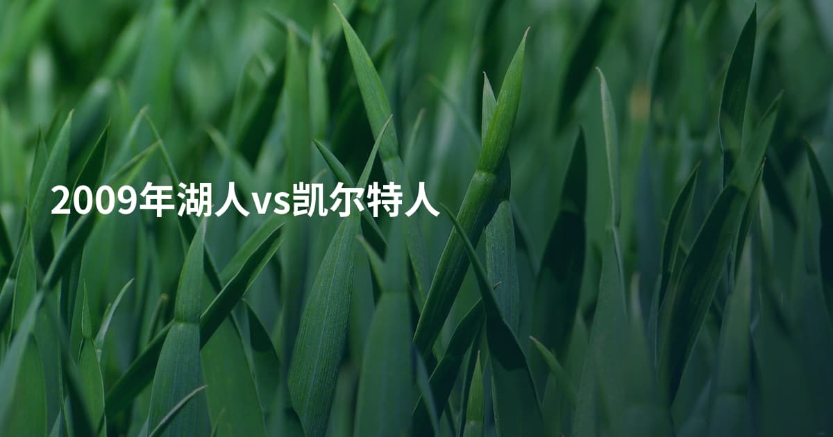 2009年湖人vs凯尔特人