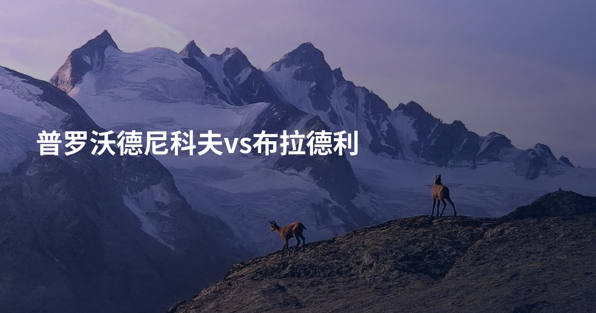 普罗沃德尼科夫vs布拉德利