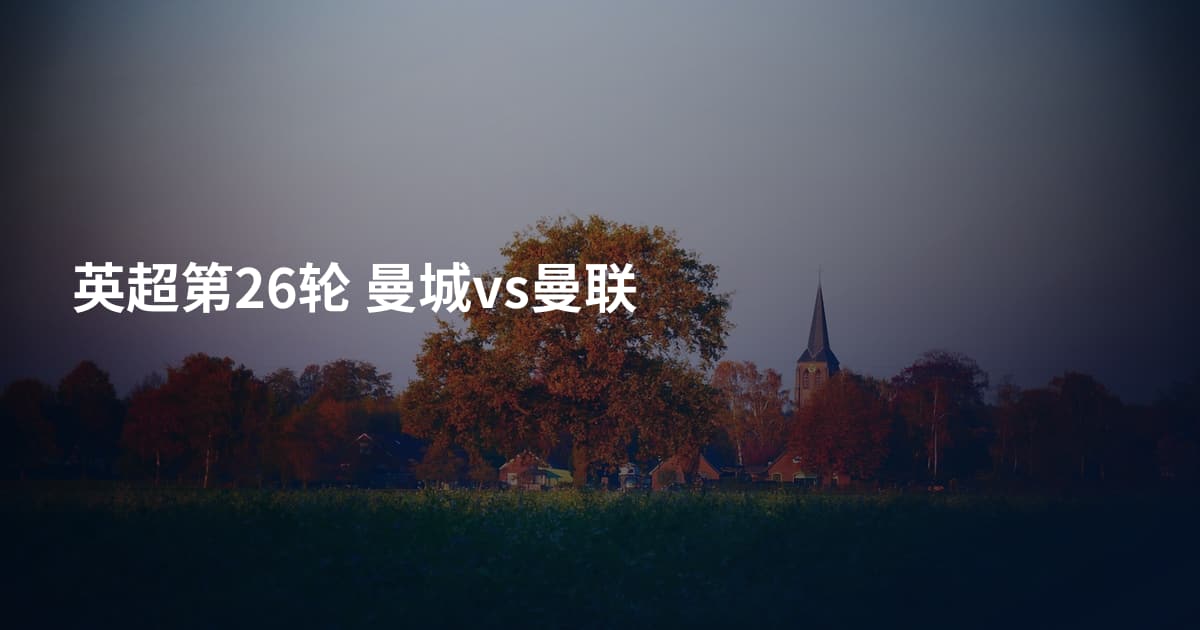 英超第26轮 曼城vs曼联