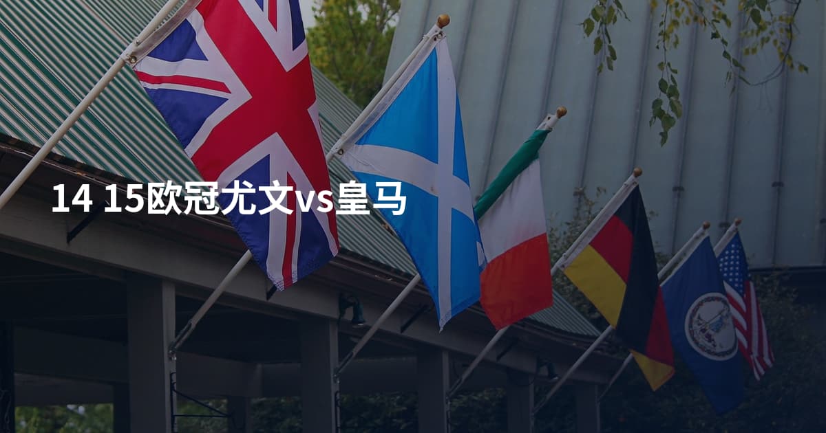 14 15欧冠尤文vs皇马