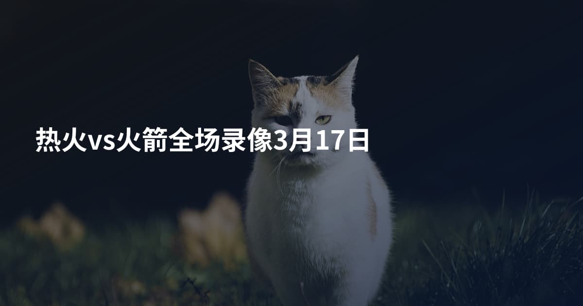 热火vs火箭全场录像3月17日