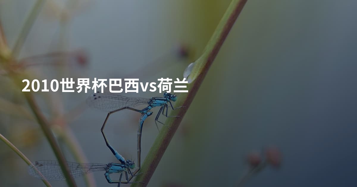 2010世界杯巴西vs荷兰