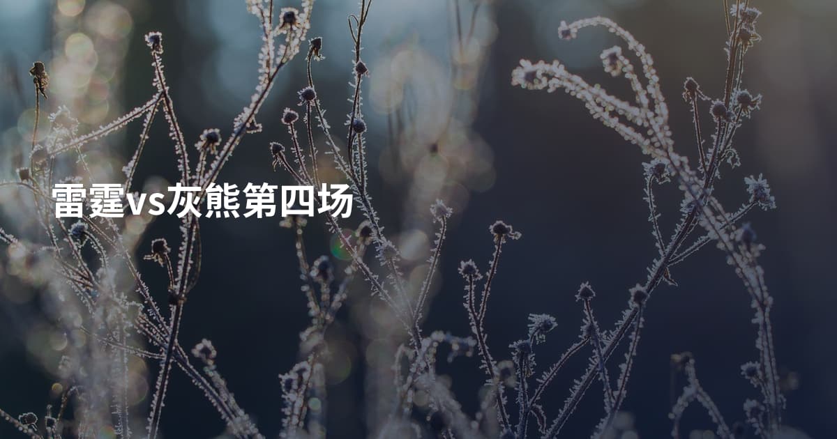 雷霆vs灰熊第四场