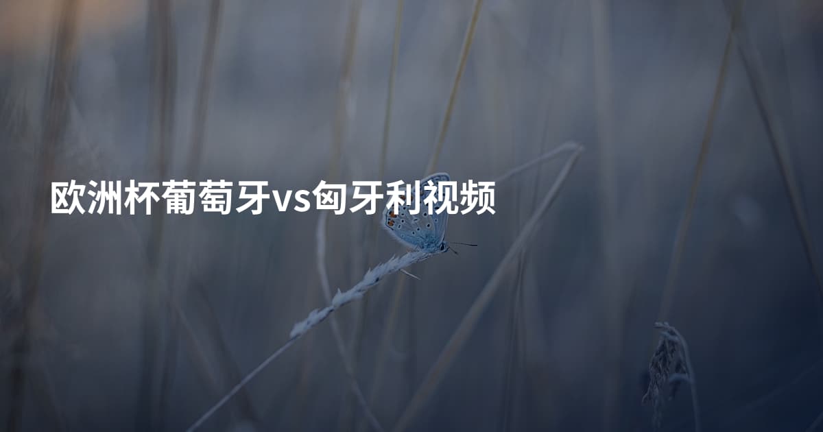 欧洲杯葡萄牙vs匈牙利视频