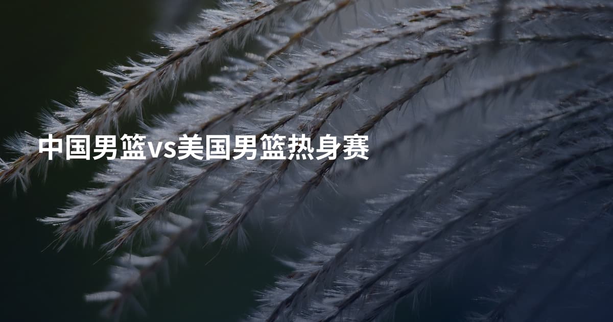 中国男篮vs美国男篮热身赛