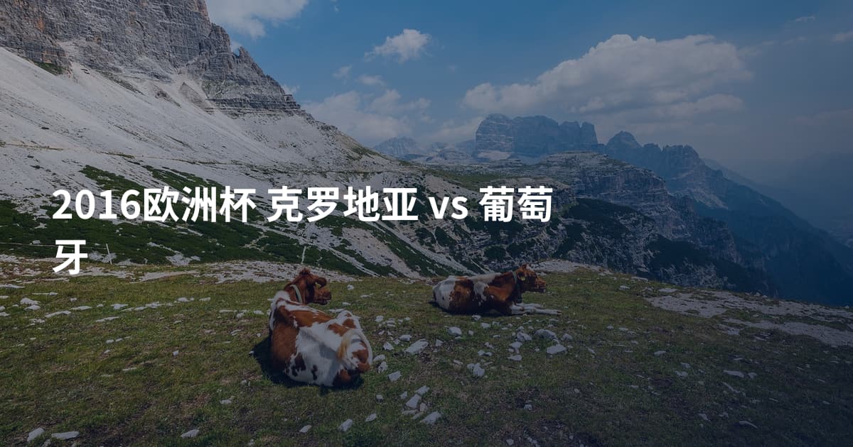2016欧洲杯 克罗地亚 vs 葡萄牙