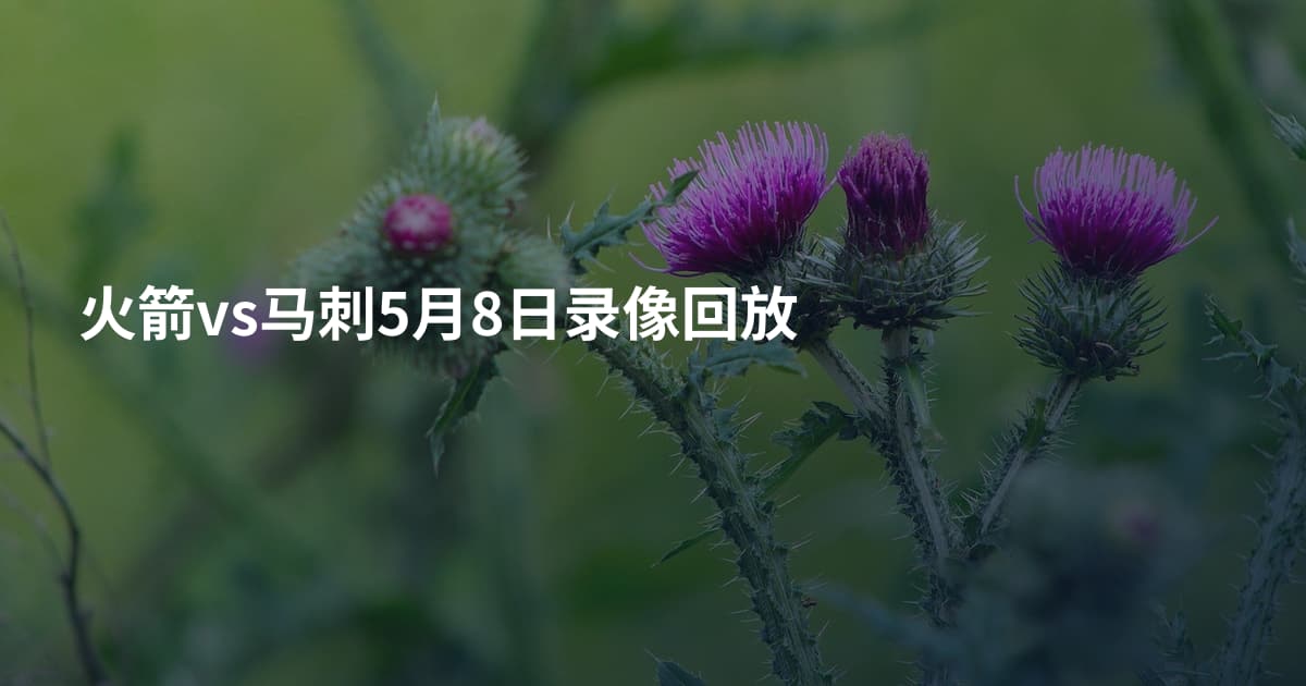 火箭vs马刺5月8日录像回放