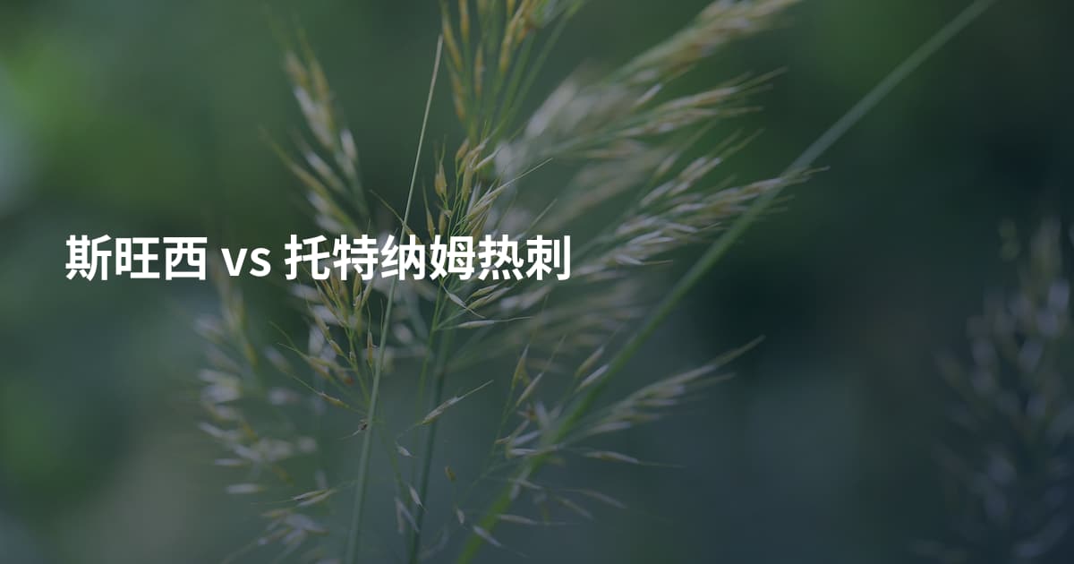 斯旺西 vs 托特纳姆热刺