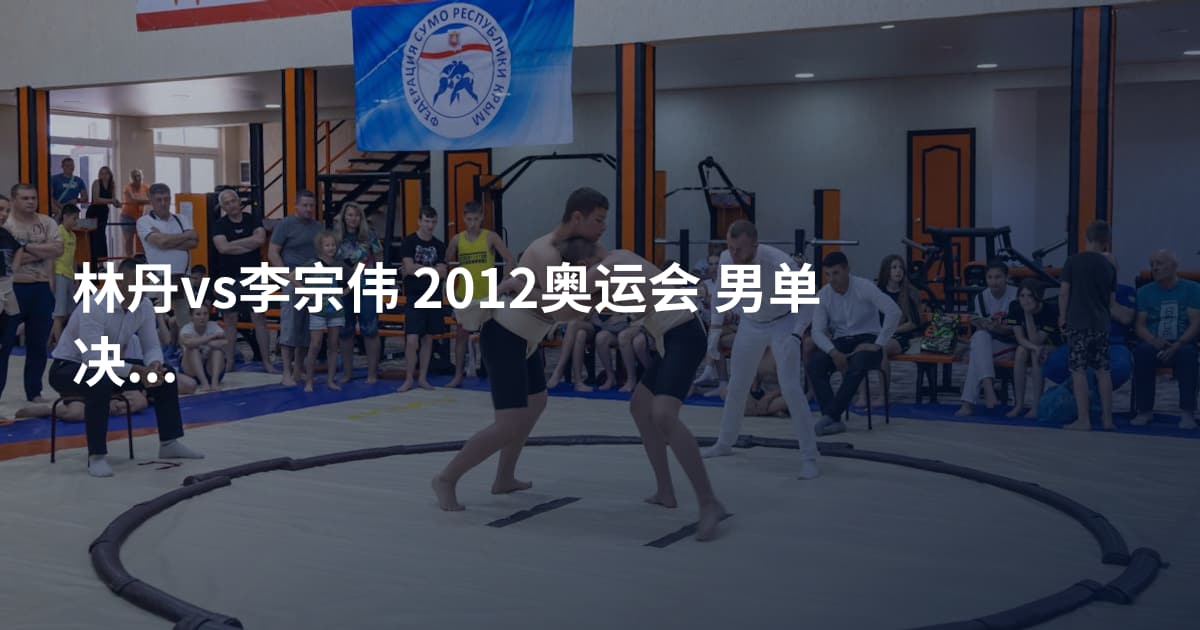 林丹vs李宗伟 2012奥运会 男单决赛