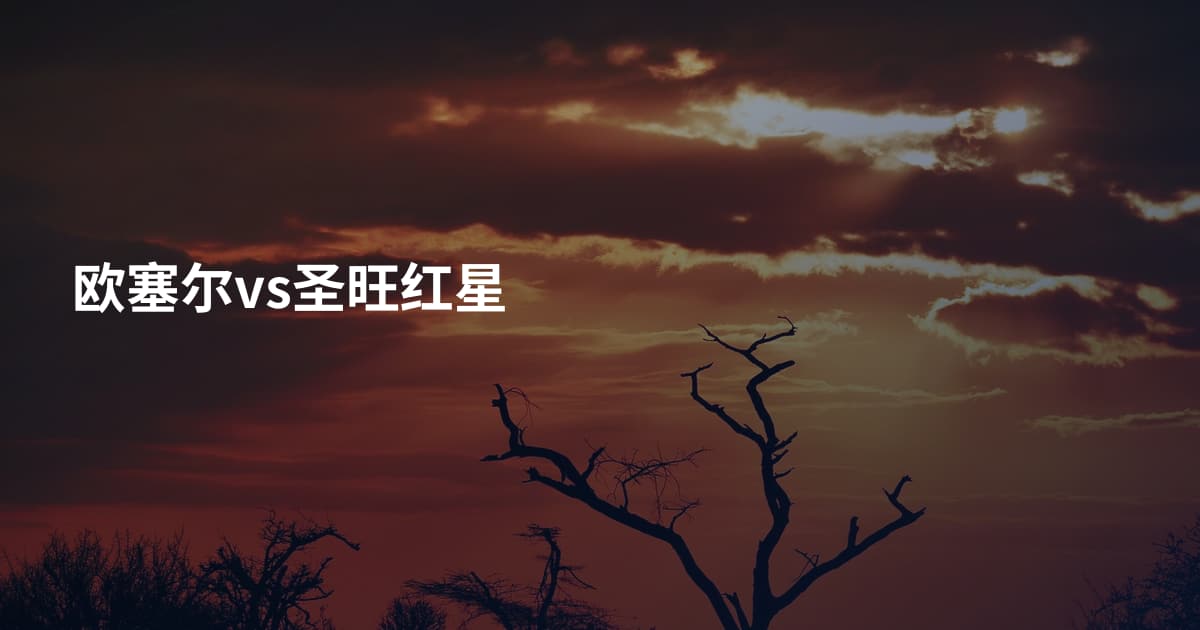 欧塞尔vs圣旺红星