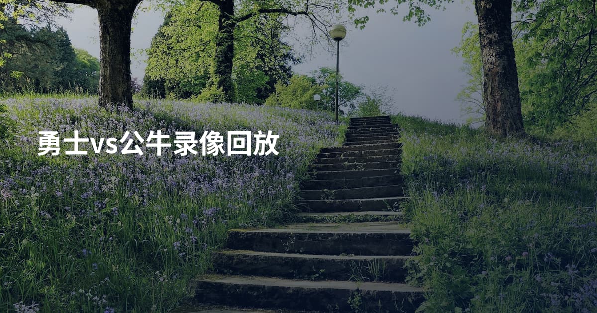 勇士vs公牛录像回放
