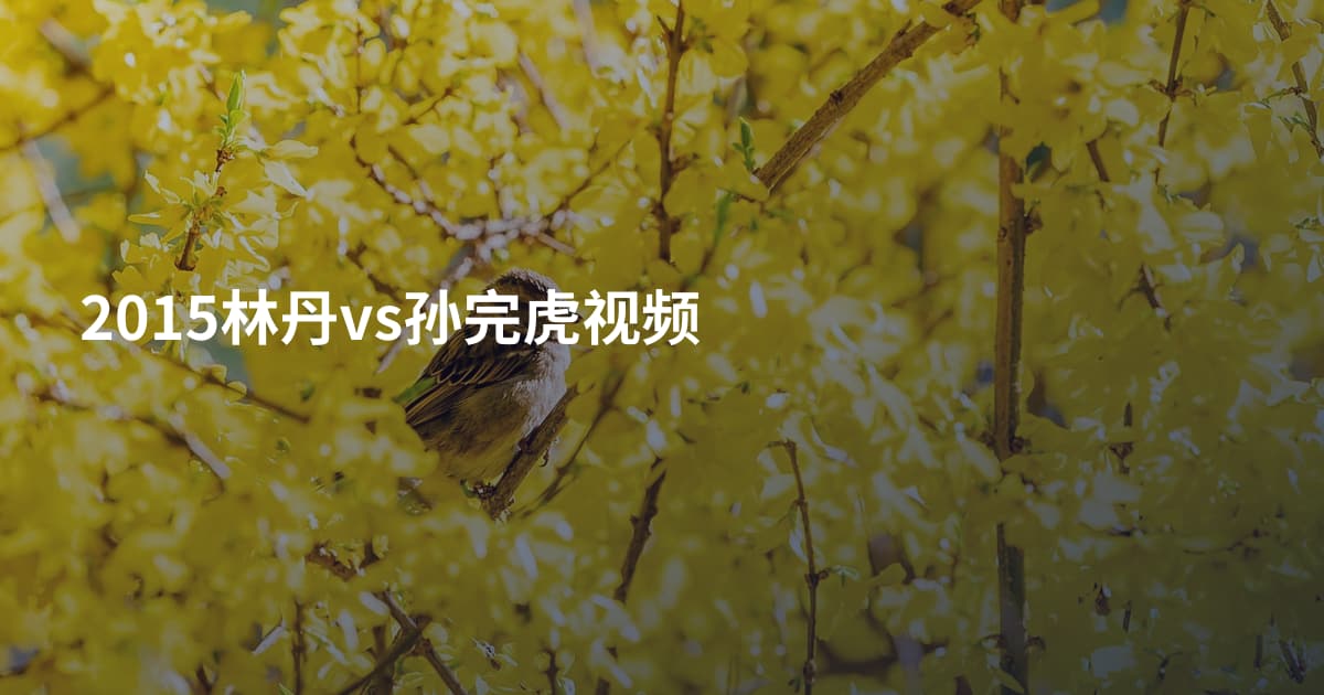 2015林丹vs孙完虎视频