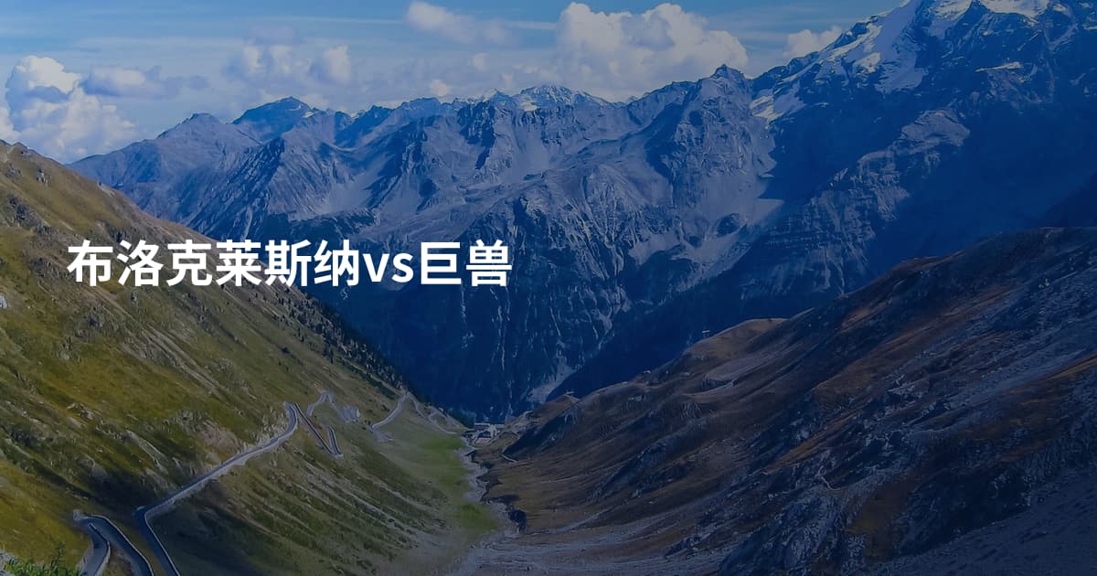 布洛克莱斯纳vs巨兽