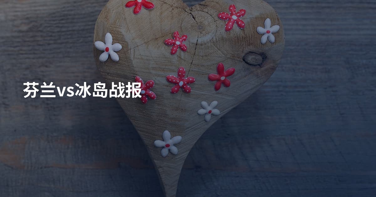 芬兰vs冰岛战报
